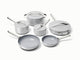 Caraway ceramic cookware & minis set in Gray.