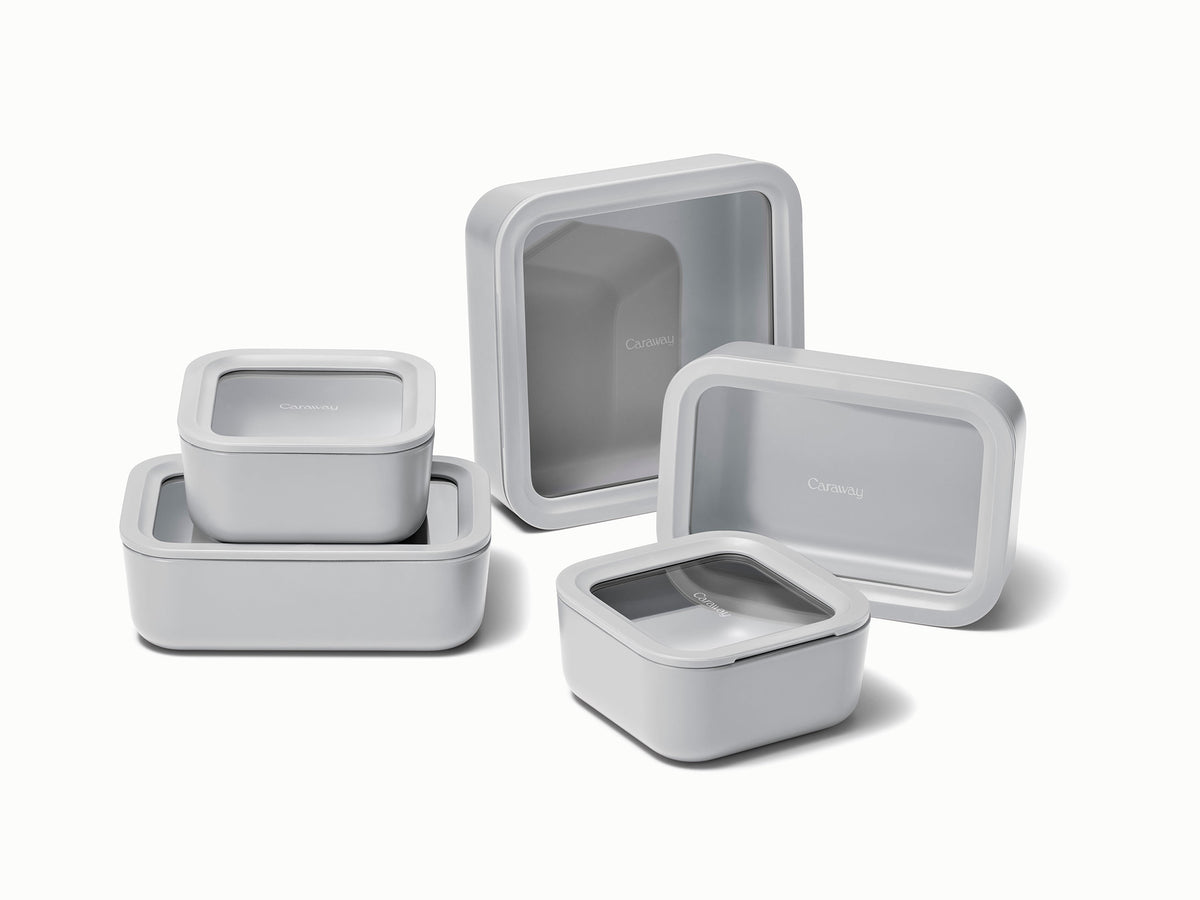 Caraway food storage set in Gray.