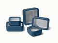 Caraway food storage set in Navy.