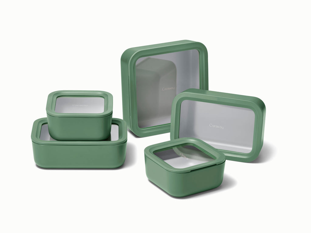 Caraway food storage set in Sage.