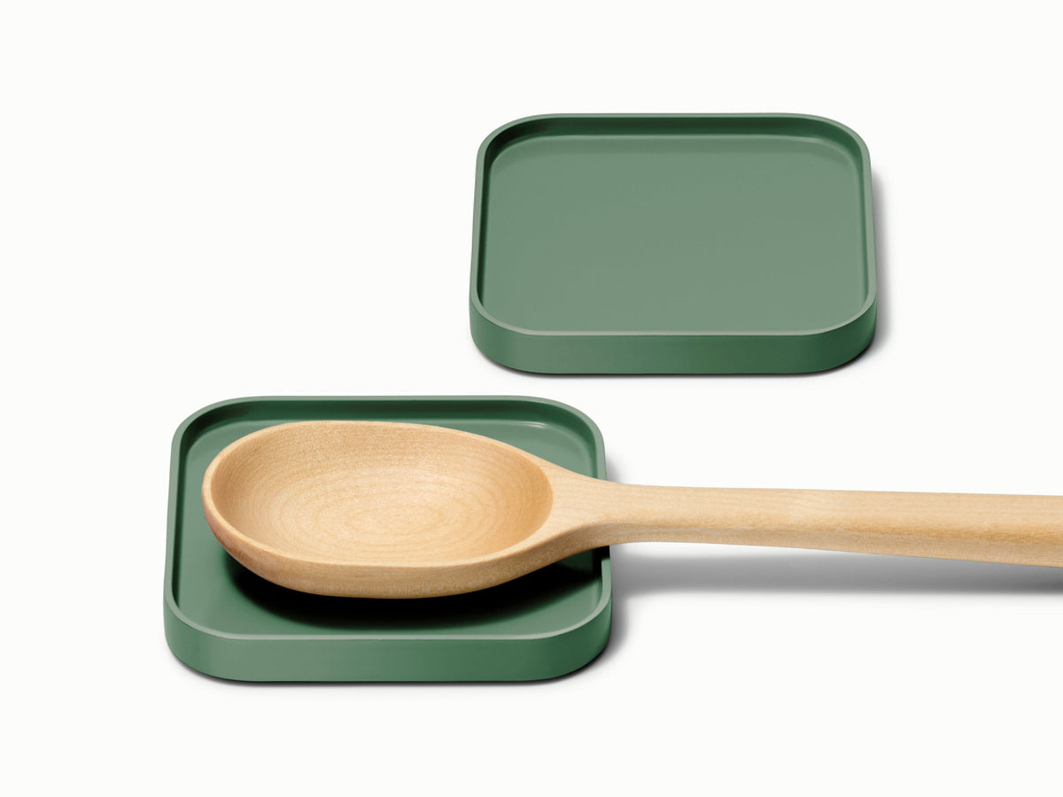 Caraway spoon rest set of 2 in Sage.