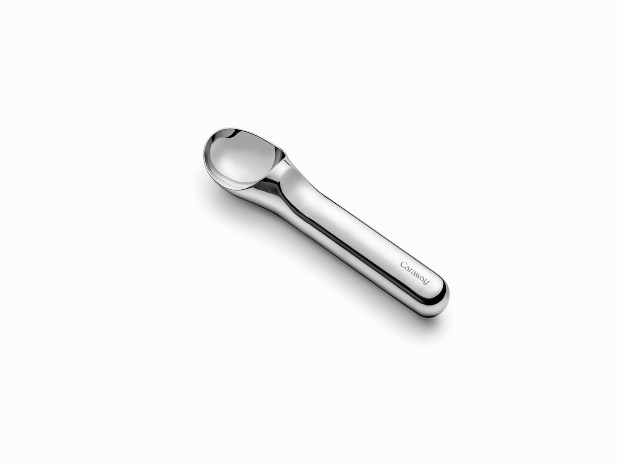 Caraway stainless steel ice cream scoop.