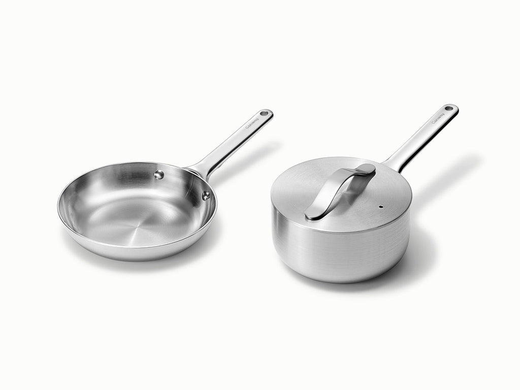 Caraway stainless steel minis duo.