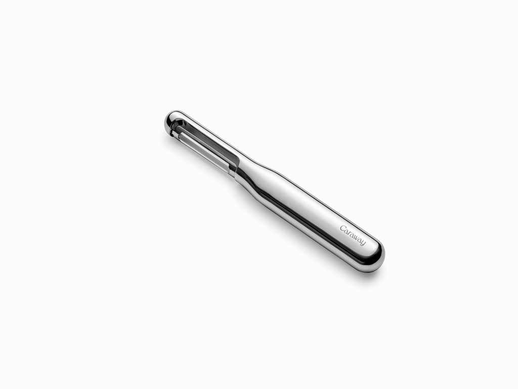 Caraway stainless steel vegetable peeler.