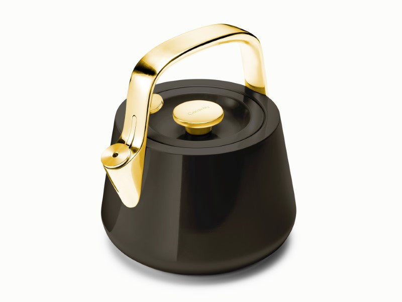 Caraway whistling tea kettle in Black.